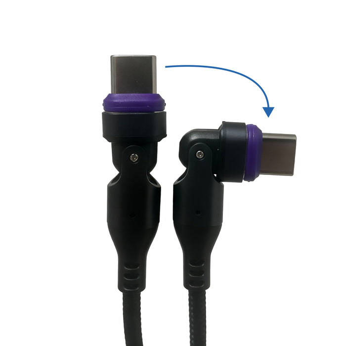 240W Magnetic USB-C Charging Cable with A-to-C Adapter