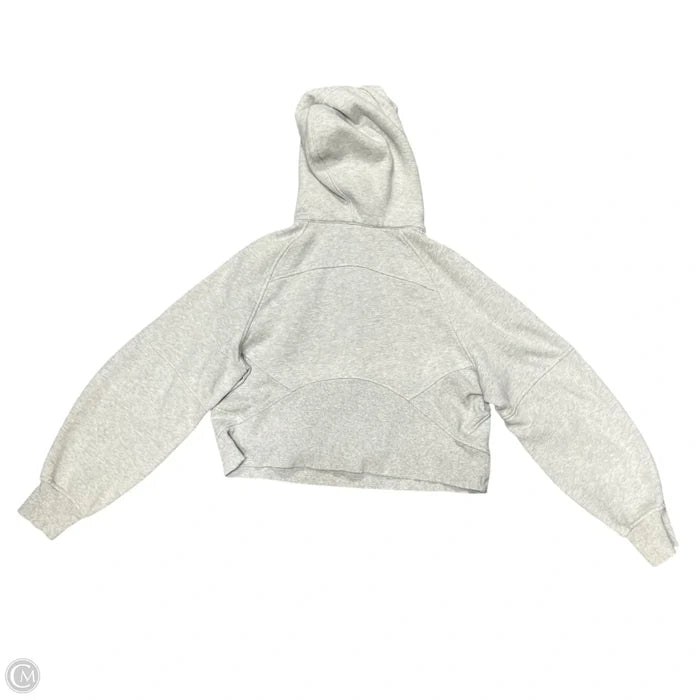 Athletic Sweatshirt Hoodie By Lululemon In Grey, Size: Xs