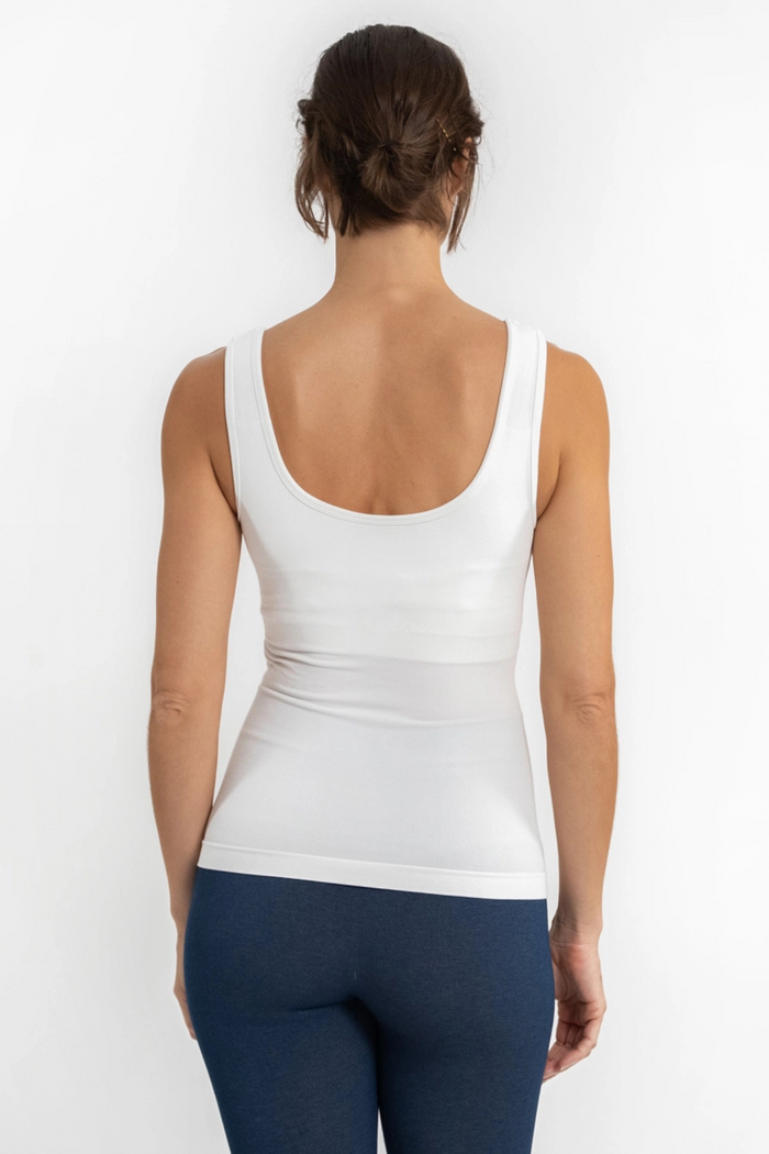 Built-In-Bra Tank White