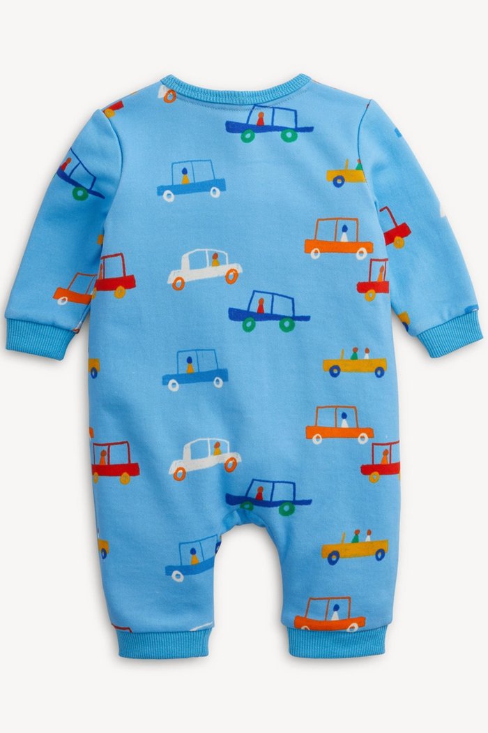 Cars Blue French Terry Romper