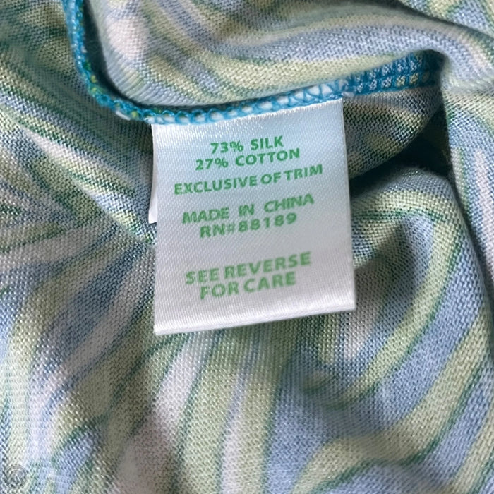 Dress Designer By Lilly Pulitzer In Blue & Green, Size: M