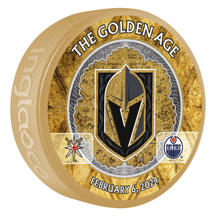 EDM vs. VGK Match-Up Puck - 2/6/2024 - Puck