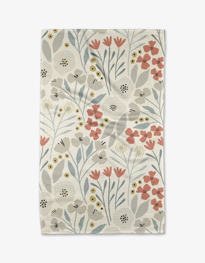 Fiona Cream Geometry Tea Towel