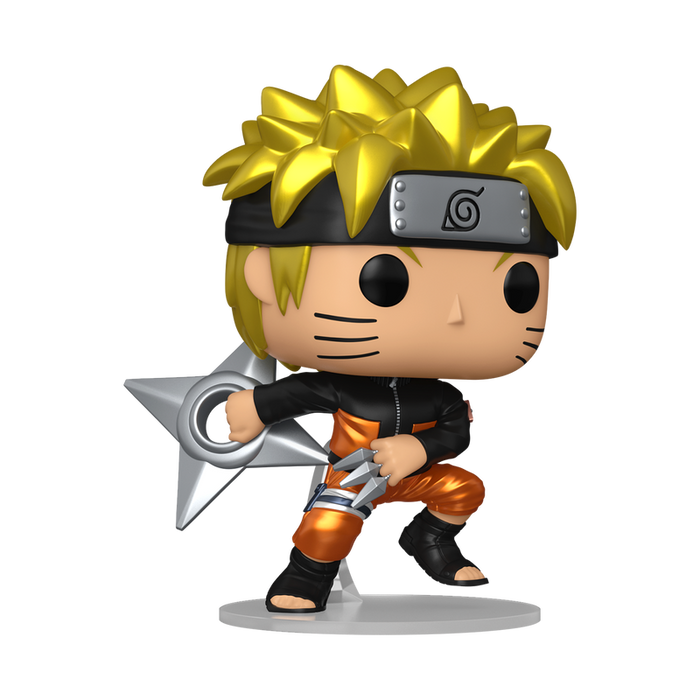 Funko POP Animation: Naruto - Naruto Uzumaki with Kunai & Shuriken Vinyl Figure