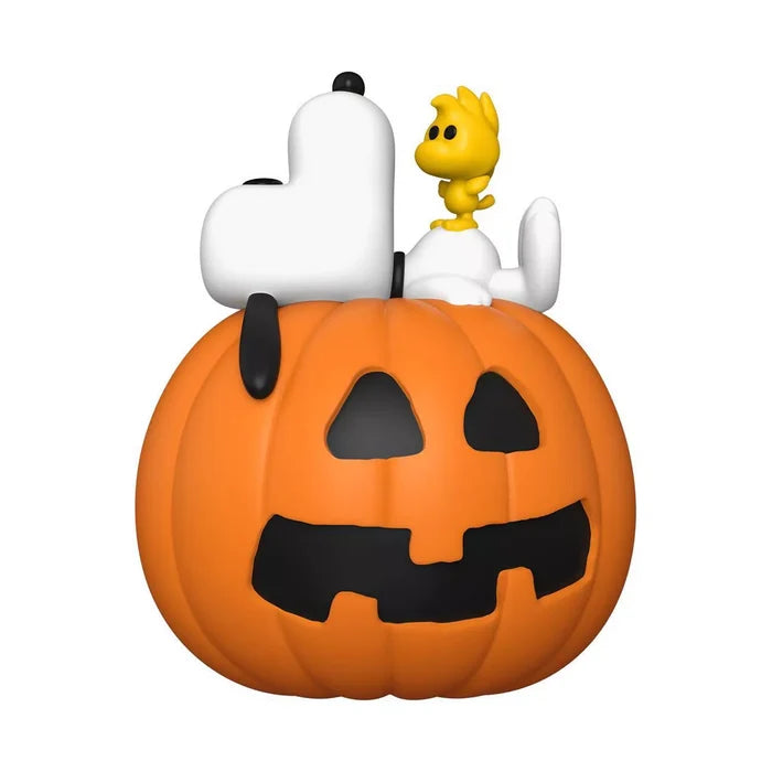 Funko POP! Deluxe: Peanuts - Snoopy and Woodstock with Pumpkin Vinyl Figure