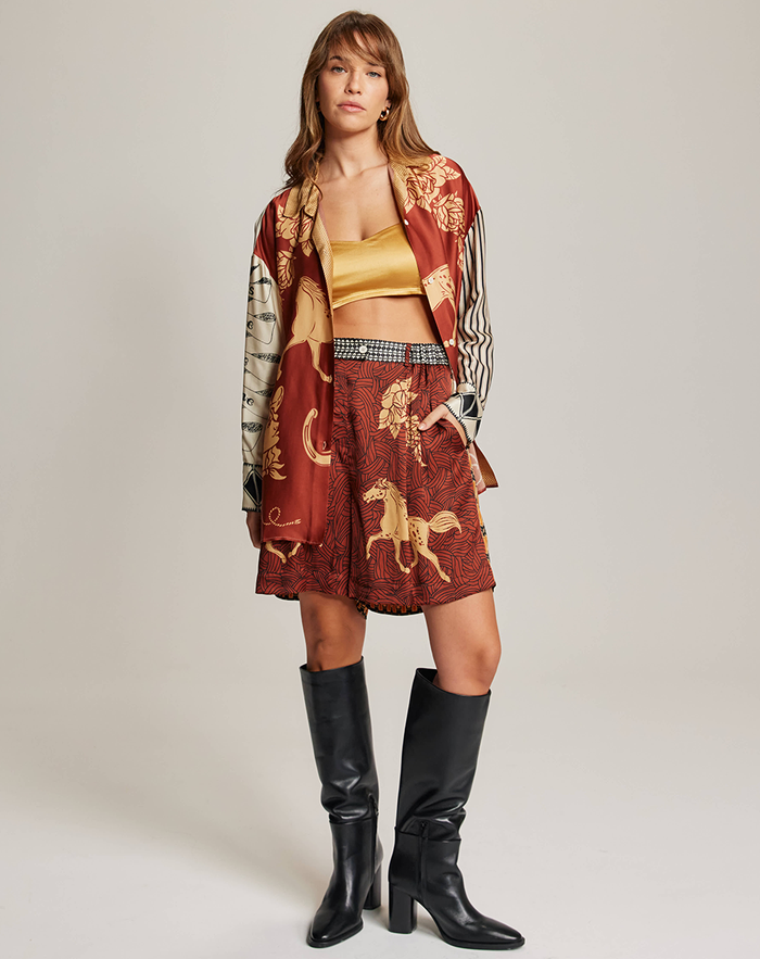 Juliette Rodeo Pleated Shorts