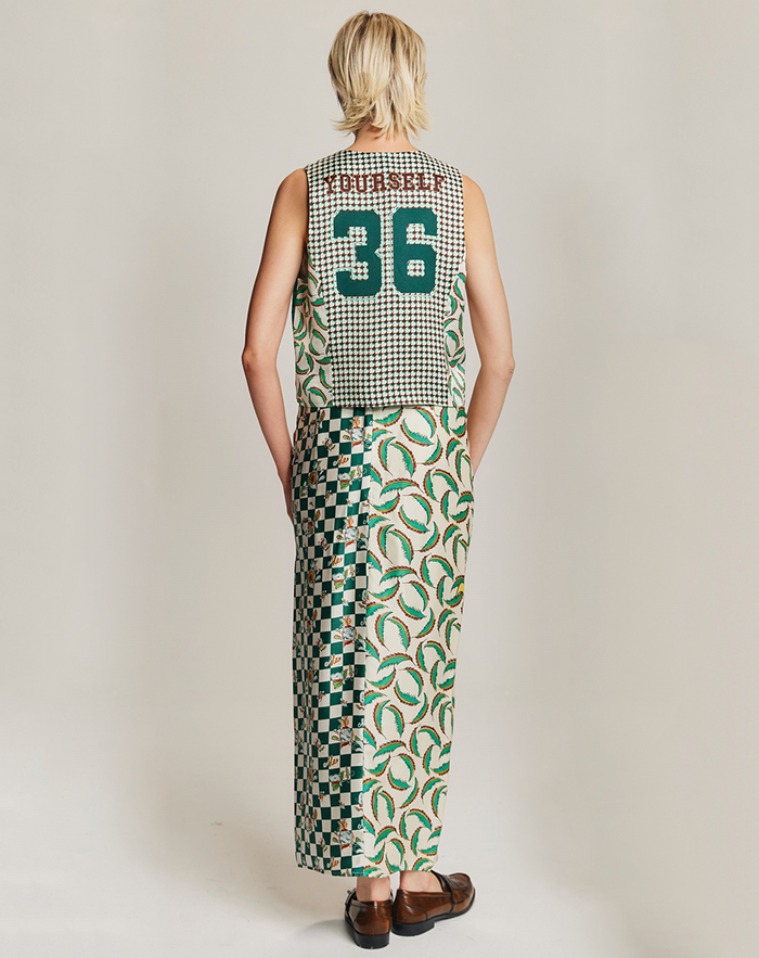 Luna Sporty Jade Tie Skirt