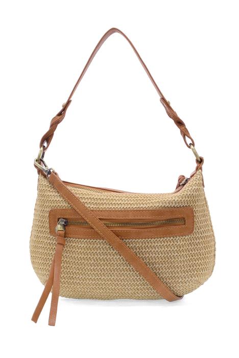 Natural Straw Effie Hobo Removable Braided Strap