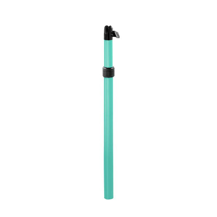 Upgrade your Arkon Mounts Pro Stand or Remarkable Creators Stand with the TEAL Post/Shaft Upgrade Replacement for Pro Stands—featuring a teal telescopic pole, black plastic locking mechanism, and clip at the top.