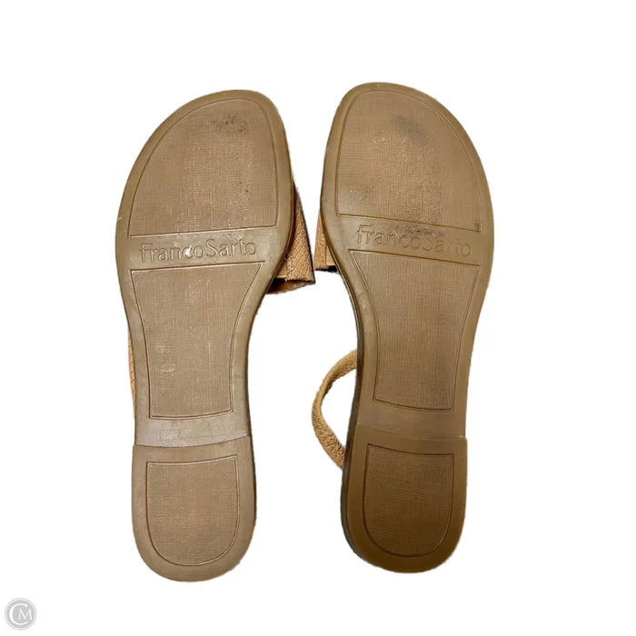 Sandals Flats By Franco Sarto In Brown, Size: 9