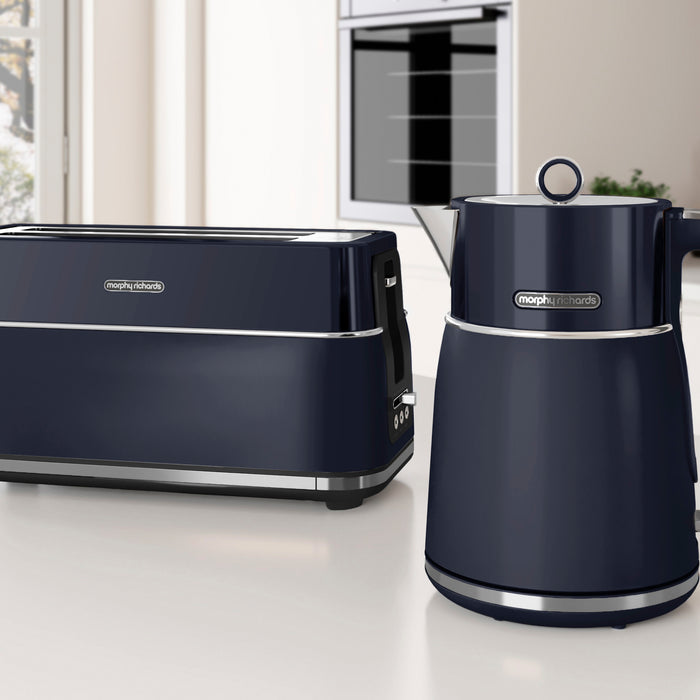 navy kettle and toaster set