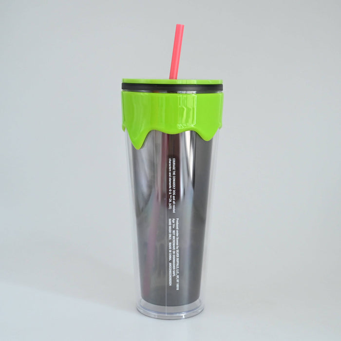 Silver Buffalo Courage The Cowardly Dog 26oz Plastic Drip Tumbler