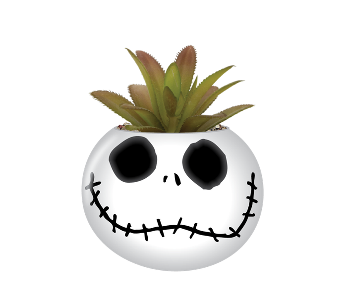 Silver Buffalo Nightmare Before Christmas - Jack Face Mini Ceramic Planter