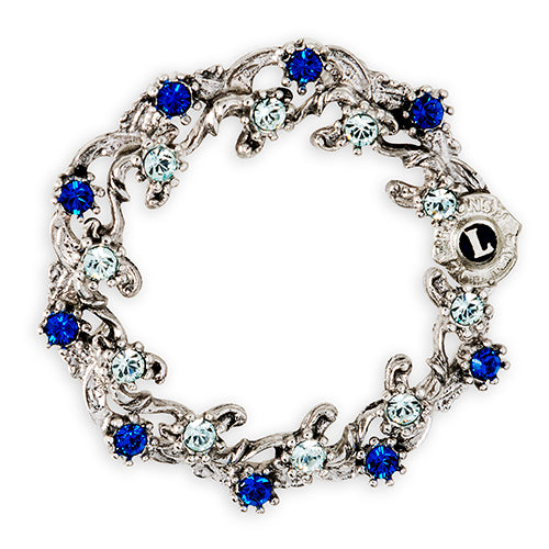 SILVER WREATH PIN+