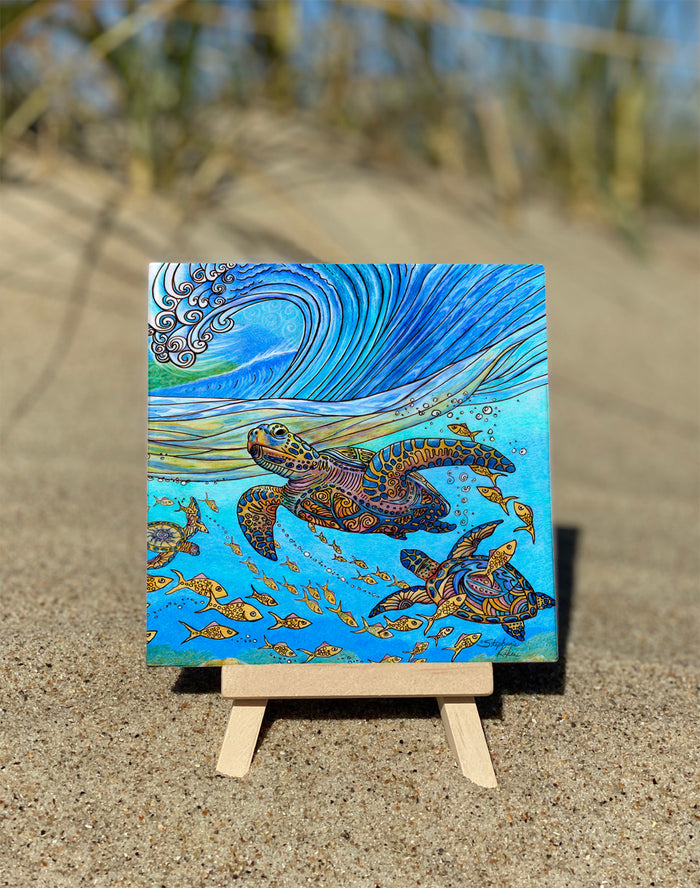 Under the Wave Ceramic Tile