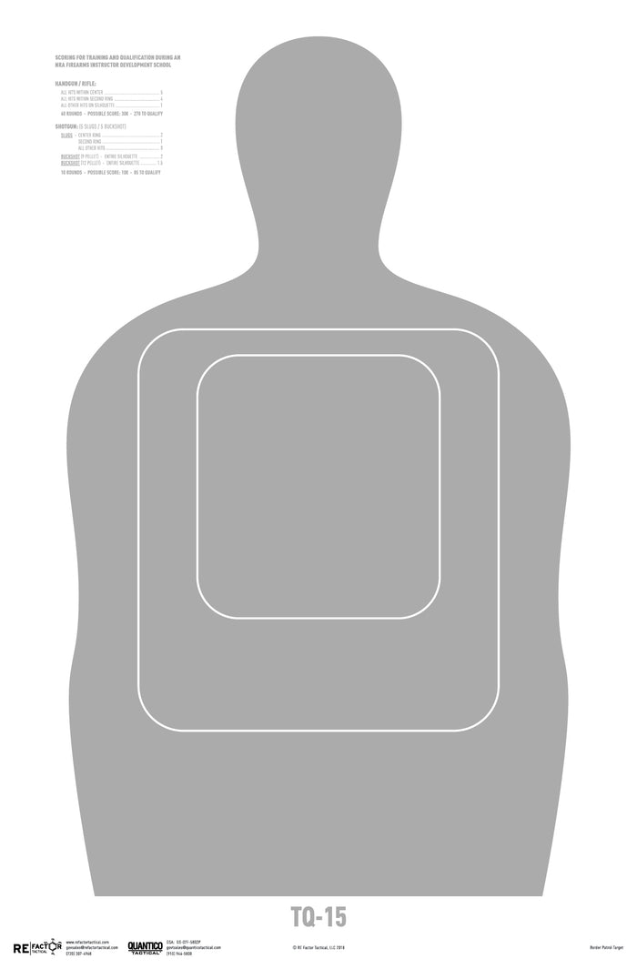 USCBP TQ-15 Qualification Target
