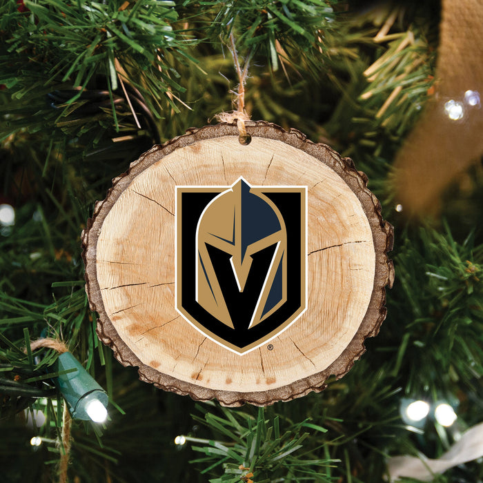 Vegas Golden Knights Tree Bark Ornament - Dรฉcor
