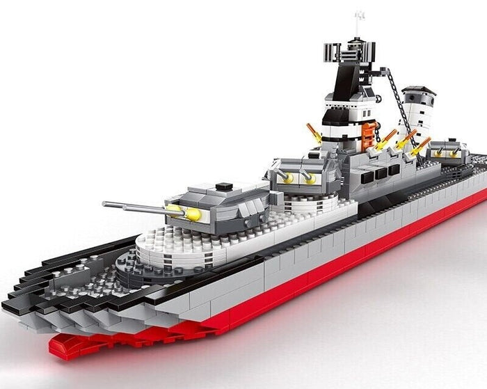 Wange Bricks: Battleship Destroyer Brick Toy