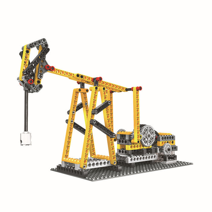 Wange Bricks: Power Machinery: beam pumps, suspension bridges, pirate ships, sewing machines Brick Toy
