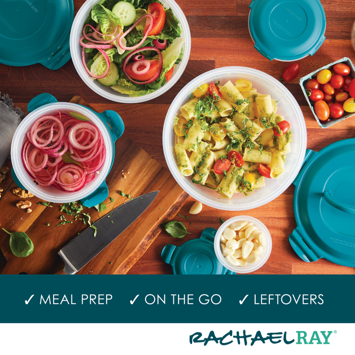 10-Piece Nestable Food Storage Containers | Teal