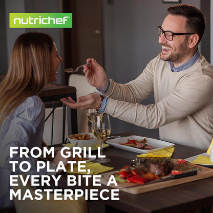 11" Nonstick Grill Pan - Perfect Searing, Hard-Anodized Aluminum