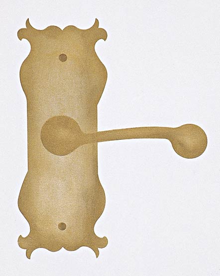#313 Door Handle Stencil