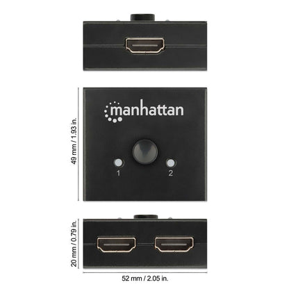 4K@60Hz Bi-Directional 2-Port HDMI Switch Image 8