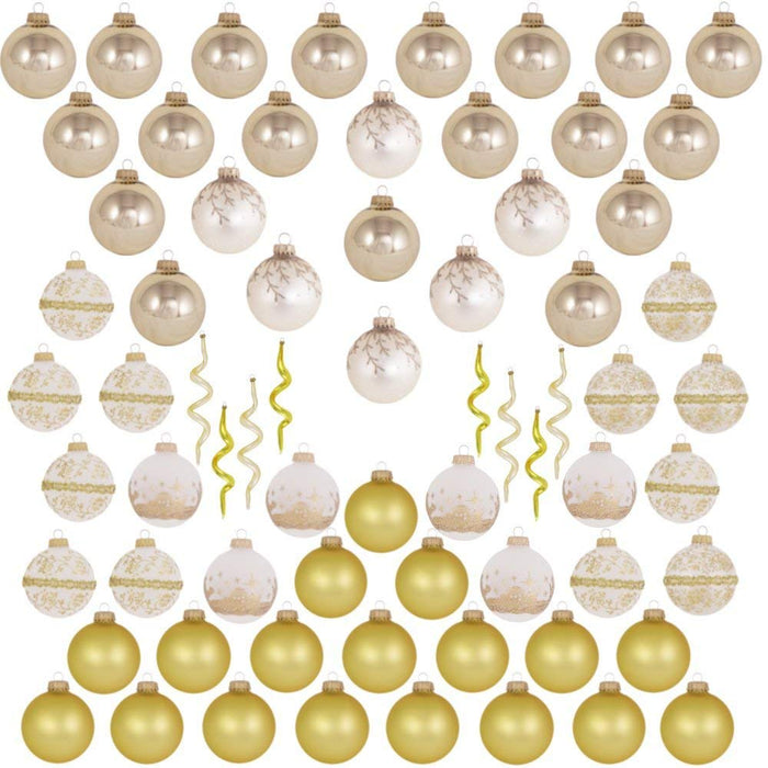 Classic Gold Glass Ornament Decorating Trimkits