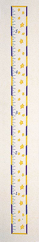#801 Stars Growing Chart Stencil