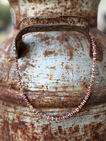 Desert Rose Heishi Beaded Necklace