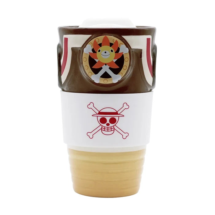 Abysse America One Piece - Thousand Sunny Ceramic 14 Fl Oz Travel Mug