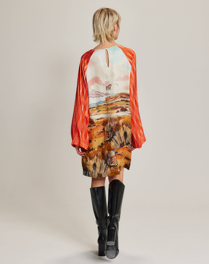 Alani Rodeo Neck Mini Dress