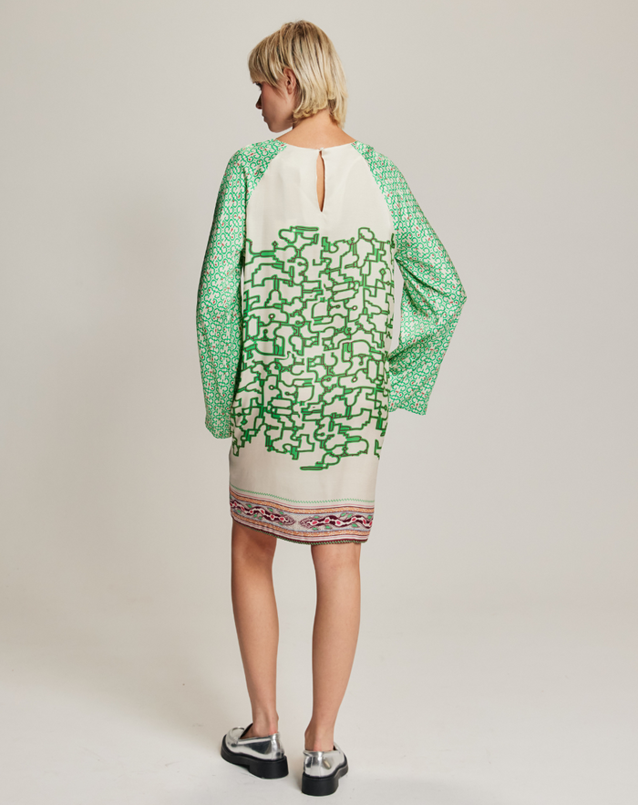 Alani Shipibo Neck Mini Dress