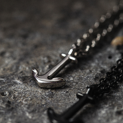 Men's Anchor Halskette Silber