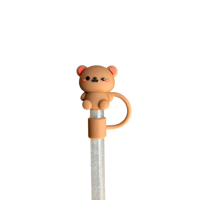 Animal - (Retail 4-pack) Straw Toppers