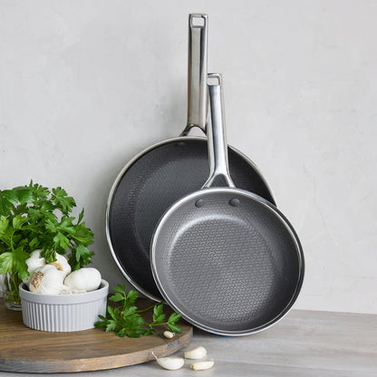 Apex<br> Thermobond Hybrid Ceramic Non-stick 2pc Frypan Set - 24 & 28 Cm