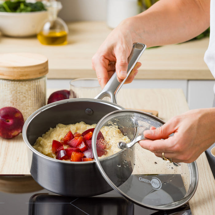 CC010625-102 - Apex Greenpan Apex Saucepan, Stainless Steel 18cm - Product Image 2