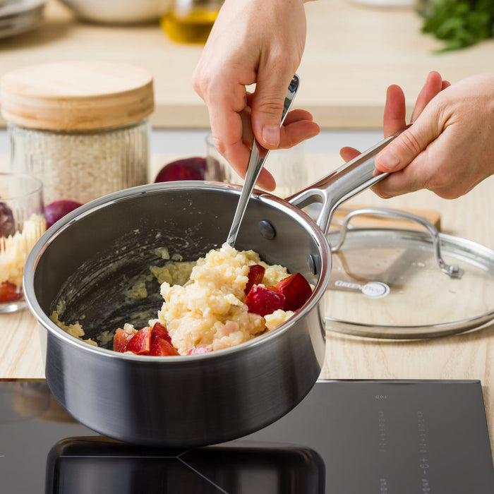 CC010625-102 - Apex Greenpan Apex Saucepan, Stainless Steel 18cm - Product Image 3