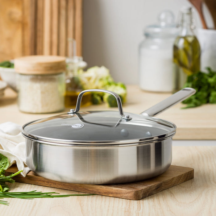 CC010632-102 - Apex Greenpan Apex Saute Pan, Stainless Steel 30cm - Product Image 4