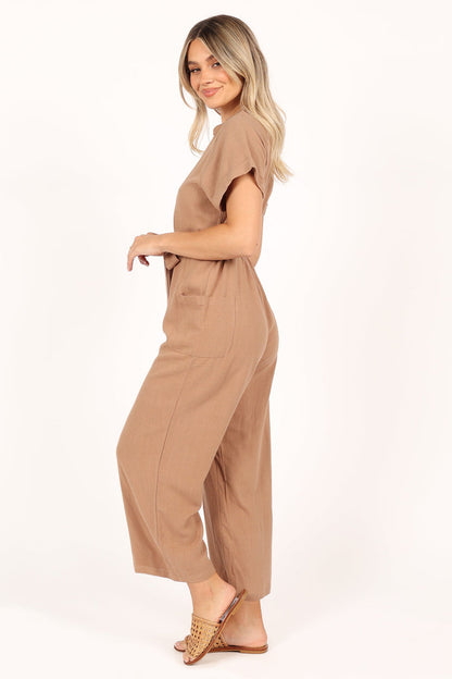 Petal and Pup USA Rompers Archie Jumpsuit - Mocha