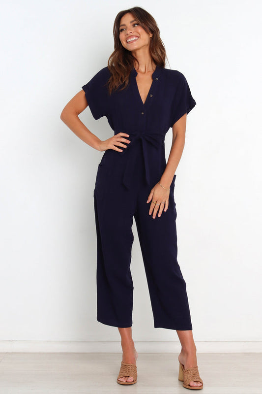 Petal and Pup USA Rompers Archie Jumpsuit - Navy