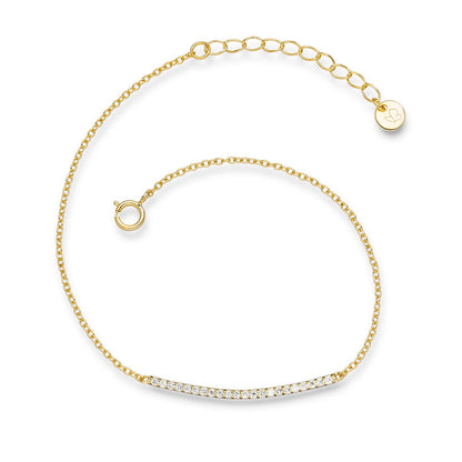 Armband gold mit Zirkonia