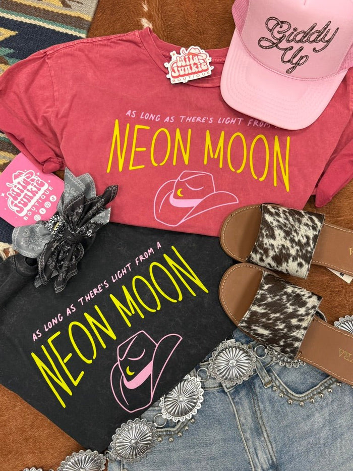As Long As There's Light from A Neon Moon Graphic Tee - RedS