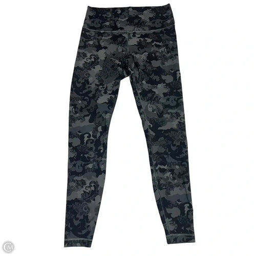 Athletic Leggings By Lululemon In Camouflage Print, Size: 12