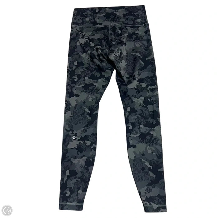 Athletic Leggings By Lululemon In Camouflage Print, Size: 12