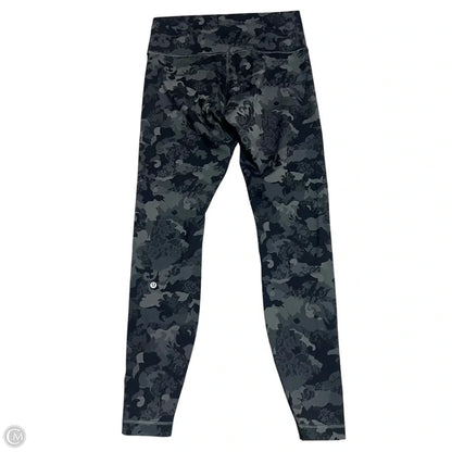 Athletic Leggings By Lululemon In Camouflage Print, Size: 12