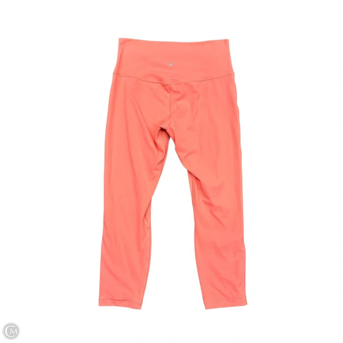 Athletic Leggings By Lululemon In Coral, Size: 10