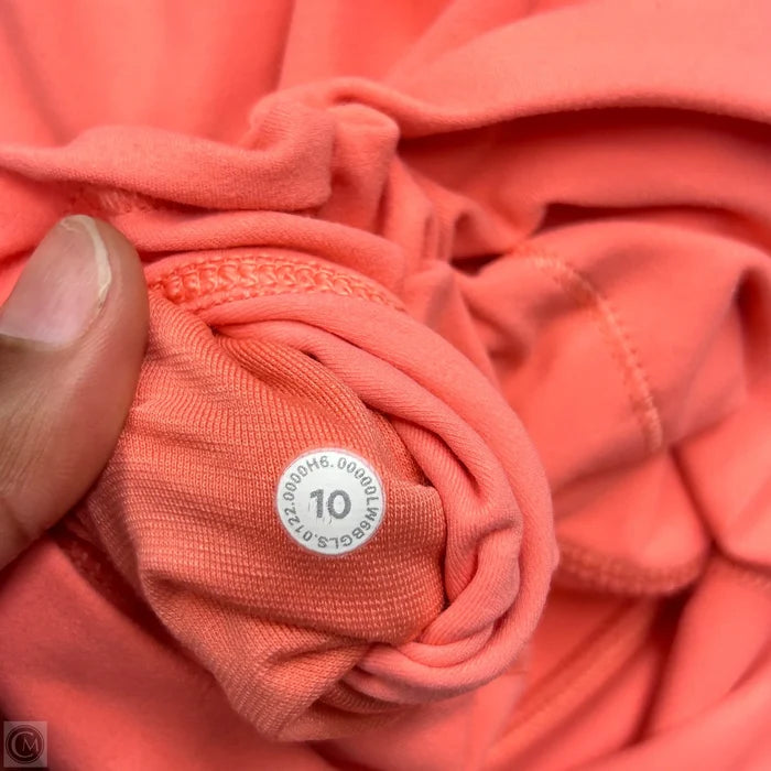 Athletic Leggings By Lululemon In Coral, Size: 10