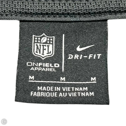 Athletic Sweatshirt Hoodie By Nfl In Grey, Size: M