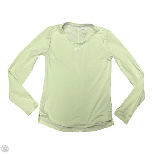 Athletic Top Long Sleeve Crewneck By Nike In Green, Size: Xs